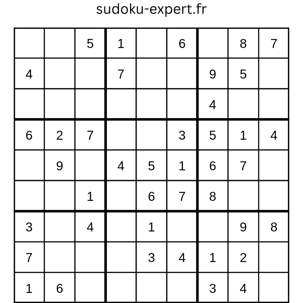 Grille de sudoku affichée en mode sombre