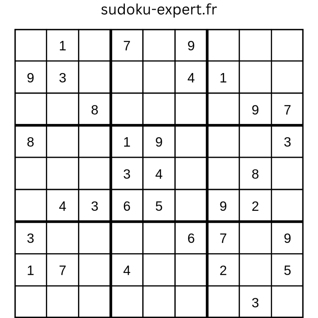 Illustration de la technique du poisson volant en sudoku